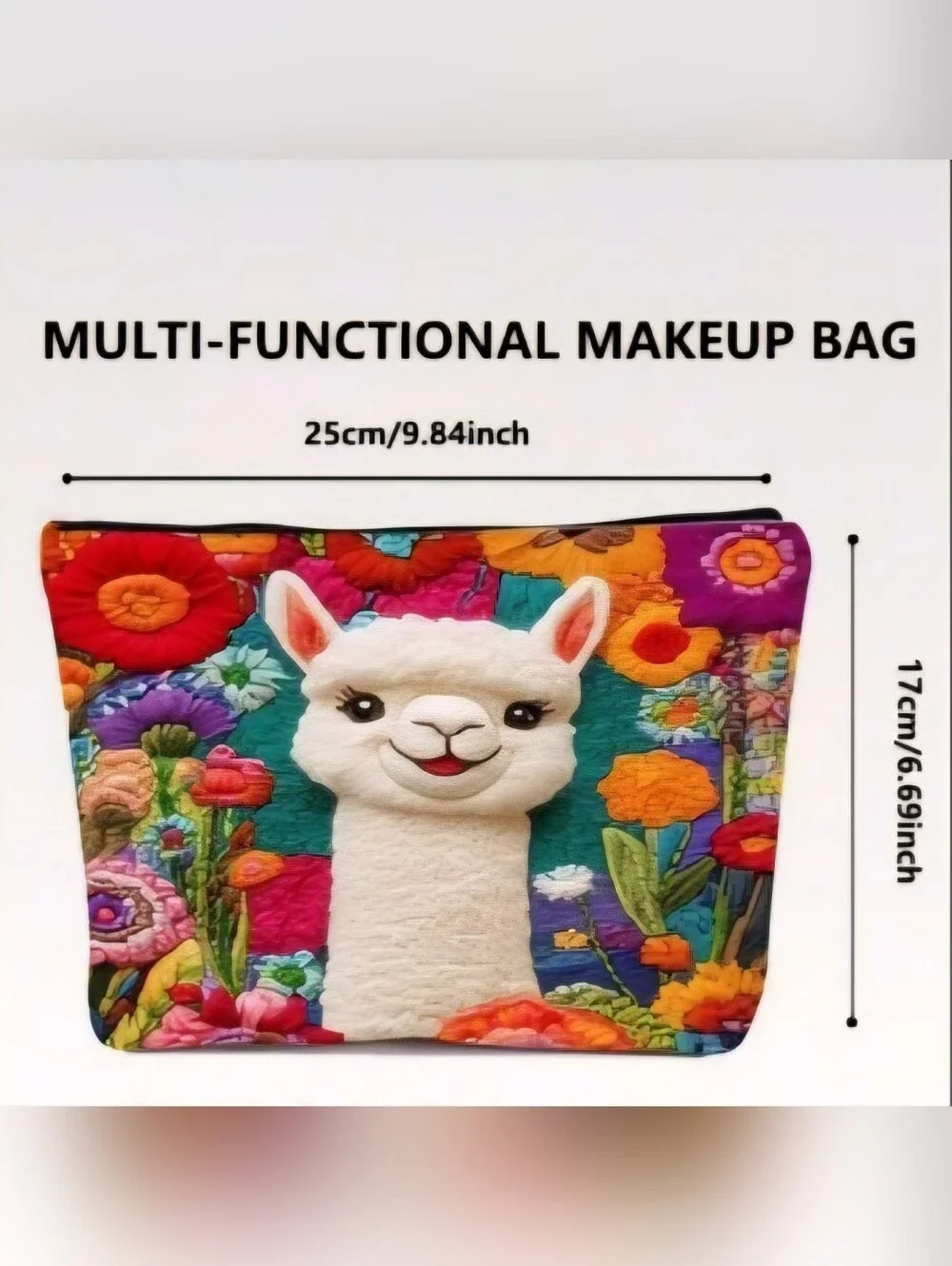 Cosmetic Bag - Baby Llama Cosmetic Bag/Travel Pouch | NIP